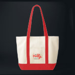 Christmas Holly Jolly Fun Winter Personalisiert Na Tragetasche<br><div class="desc">Weihnachten Holly Jolly Fun Winter Personalisierter Name Tote Tag enthält den Text "Holly Jolly in rot und blau modernen Kalligraphie Skript Typografie und personalisiert mit Ihrem individuelle Name. Von Heiligen und Schneeflocken umgeben. Perfekte Geschenke für Weihnachten und Feiertage oder Weihnachten Party. Entworfen von ©Evco Holidays www.zazzle.com/store/evcoholidays</div>