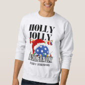 Christmas HOLLY JOLLY PICKLEBALLY Sweatshirt (Vorderseite)