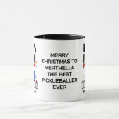 Christmas HOLLY JOLLY PICKLEBALLY Tasse (Zentrum)