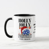 Christmas HOLLY JOLLY PICKLEBALLY Tasse (Links)