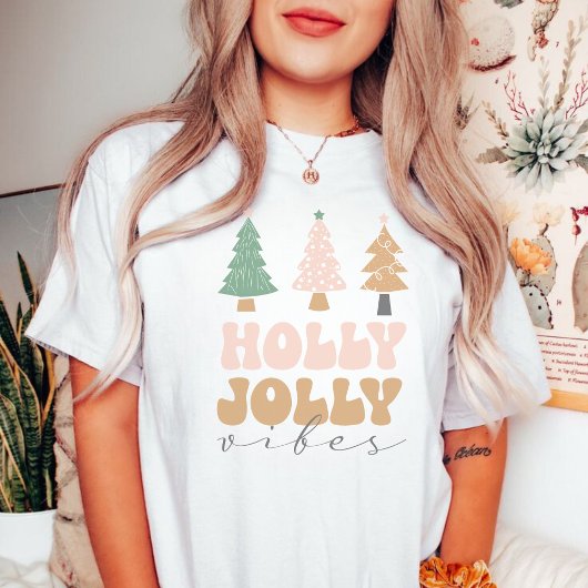 Christmas Holly Jolly Vibes T-Shirt