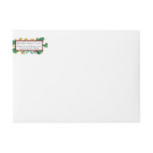 Christmas Holly Leaf Gold Foliage Rücksendeadresse (Vorderseite)