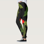Christmas Holly Leaf und Berry Pattern Legging Leggings (Links)