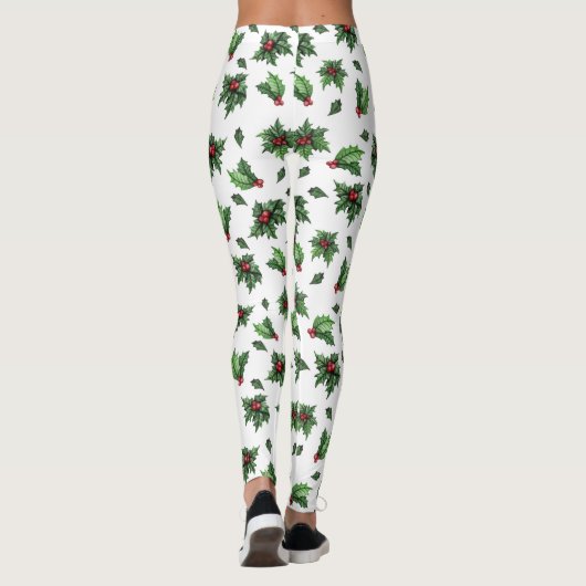 Christmas Holly Leggings (Rückseite)