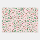 Christmas Holly Mistletoes Geschenkpapier Set (Vorderseite 2)