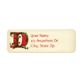 Christmas Holly Monogram D (Vorne)