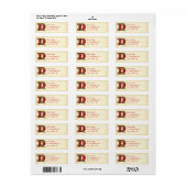 Christmas Holly Monogram D (Vorne)