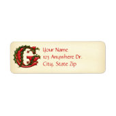 Christmas Holly Monogram G (Vorne)