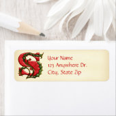 Christmas Holly Monogram S (Insitu)
