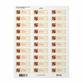Christmas Holly Monogram S (Vorne)