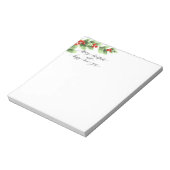 Christmas Holly Notepad Notizblock (Rotiert)
