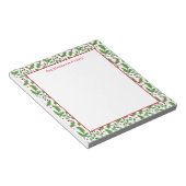 Christmas Holly Notepad Notizblock (angewinkelt)