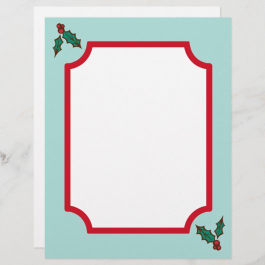 Christmas Holly Paper (Vorne/Hinten)