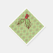 Christmas Holly Paper Napkins Serviette (Ecke)