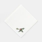 Christmas Holly Paper Napkins Serviettes Serviette (Ecke)