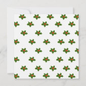 Christmas Holly Pattern Feiertagskarte (Vorderseite)
