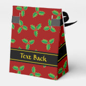 Christmas Holly Pattern Geschenkschachtel (Rückseite)