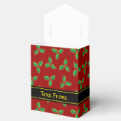Christmas Holly Pattern Geschenkschachtel (Geöffnet)