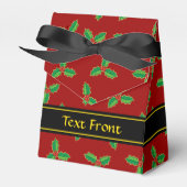 Christmas Holly Pattern Geschenkschachtel (Vorderseite)