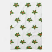 Christmas Holly Pattern Geschirrtuch (Vertikal)