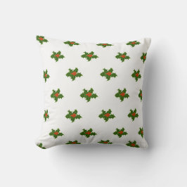 Christmas Holly Pattern Kissen