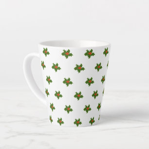 Christmas Holly Pattern Milchtasse