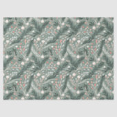 Christmas Holly Pattern Seidenpapier (Vorderseite)