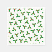 Christmas Holly Pattern Serviette (Vorderseite)