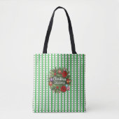 Christmas Holly Pattern Tasche (Vorderseite)