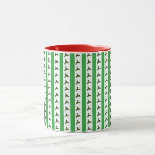 Christmas Holly Pattern Tasse (Zentrum)