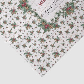 Christmas Holly Pine Mistletoe Classic Business Seidenpapier (Ausschnitt)