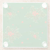 Christmas Holly Red Berries Glasuntersetzer (Rückseite)