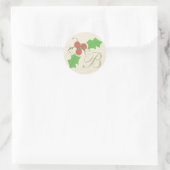 Christmas Holly Sticker (Tasche)