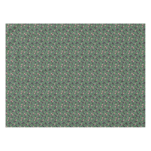 Christmas Holly Tablecloth Tischdecke (Vorderseite (Horizontal))