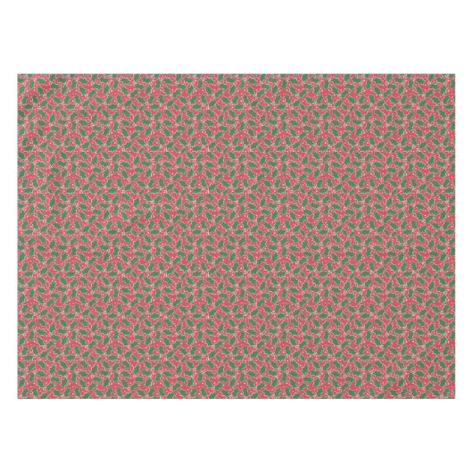Christmas Holly Tablecloth Tischdecke (Vorderseite (Horizontal))