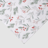 Christmas Holly Tissue Paper-Elegant Holiday Seidenpapier (Detail)