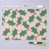 Christmas Holly Tissue Paper Seidenpapier (Handwerk)