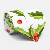 Christmas Holly und Berry Pattern Krawatte (Gerollt)