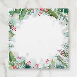 Christmas Holly und Ivy GIft Tag Geschenkanhänger