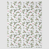 Christmas Holly und Mistletoe Seidenpapier (Vorderseite)