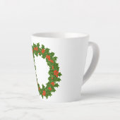 Christmas Holly Wreath klein Milchtasse (Rechte Ecke)