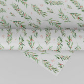 Christmas Holly Wreath Pattern Geschenkpapier