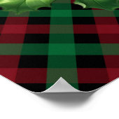 Christmas Holly Wreath Poster (Ecke)