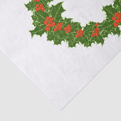 Christmas Holly Wreath Seidenpapier (Ausschnitt)