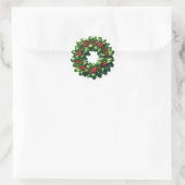 Christmas Holly Wreath Stickers (Tasche)