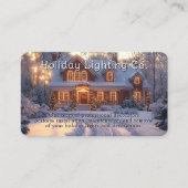 Christmas Home Lights Decorations Visitenkarte (Vorderseite)