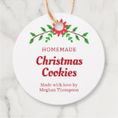Christmas Homemade Cookies Gift Tag Geschenkanhänger (Vorderseite)