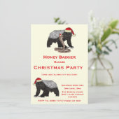 Christmas Honey Badger Funny Festive Badass Party (Stehend Vorderseite)