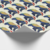 Christmas Honey Badger Psychedelic Badass Geschenkpapier (Ecke)