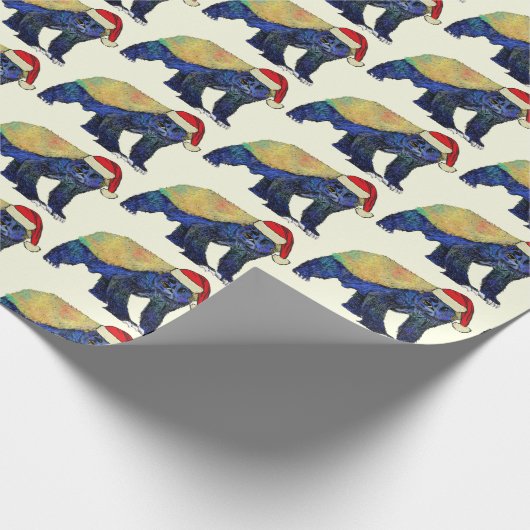 Christmas Honey Badger Psychedelic Badass Geschenkpapier (Ecke)